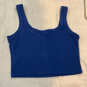 SHEIN Royal Blue Crop Tank Top